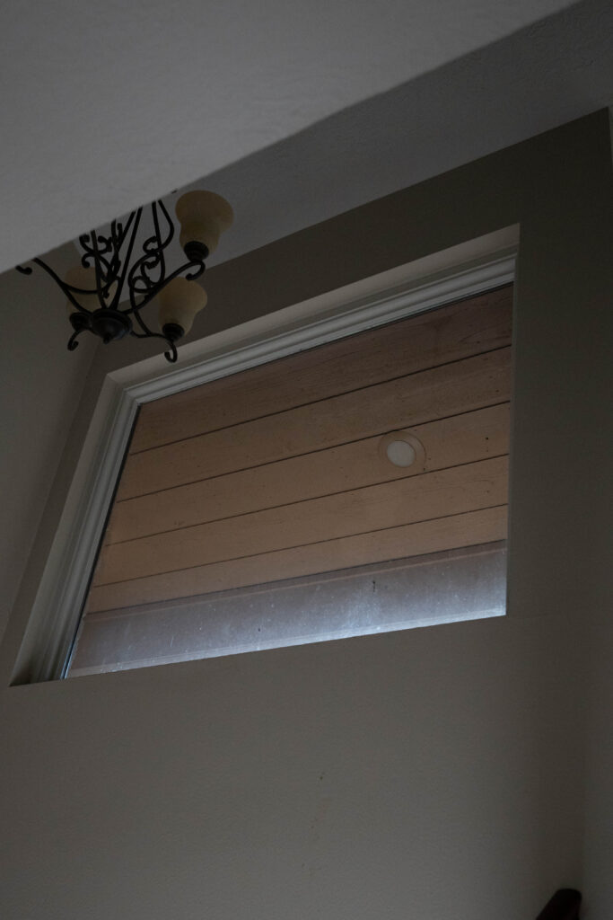 Detailed window track cleaning performed during residential window cleaning service in Houston, TX.